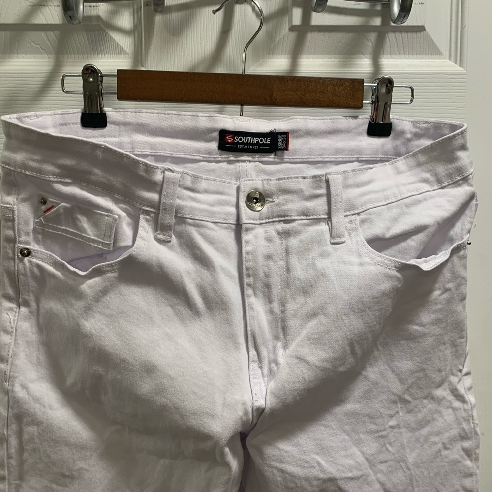 Men’s White South Pole jeans